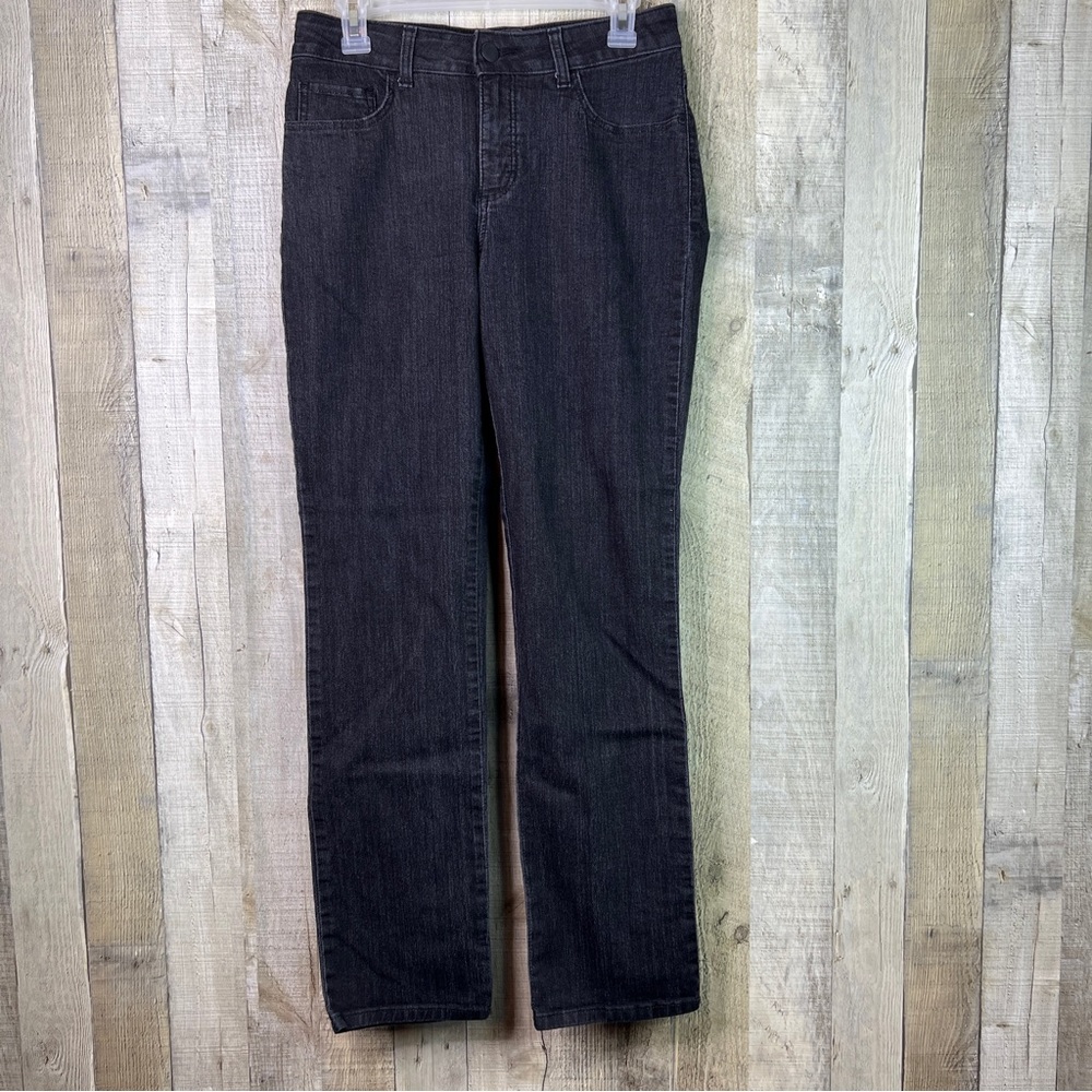 Lee Size 8 Medium Classic Fit 1889 Black Denim Straight Leg Jeans